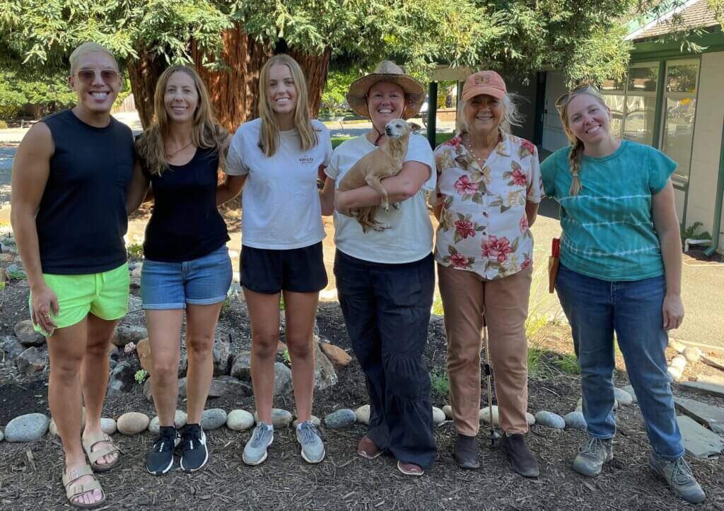 Tony Quan (Pleasant Valley principal), Quiana Moore  (Kaylei’s mom), Kaylei Weston (Project Organizer), Piper Primrose (Non-Toxic Schools), Charlotte Torgovitsky (Home Ground Habitats), Michele Spremich (Lemons and Lavender Edible Gardens)