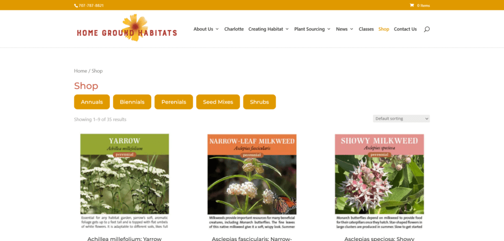 Home Ground Habitats Seed Sales Online Shop